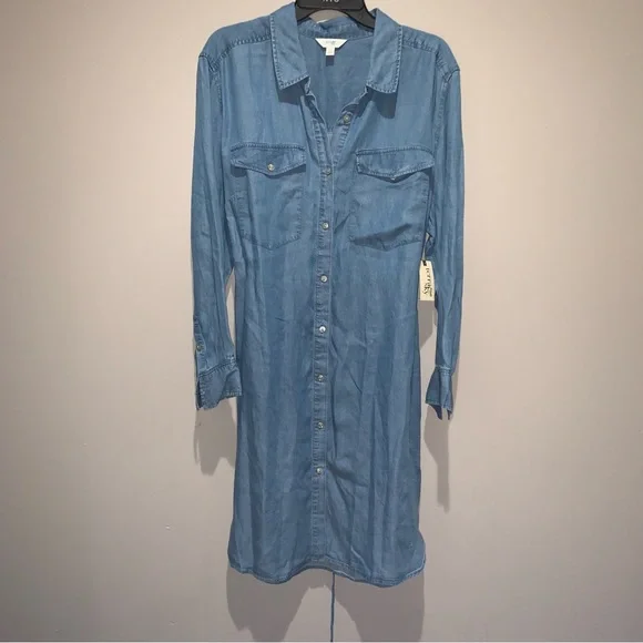 NWT TERRA & SKY MINI SHIRT DRESS SIZE 2x 20-22W - Picture 4 of 7